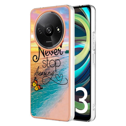 YB IMD Series-1 For Xiaomi Redmi A3 / Poco C61 4G Shockproof Case Electroplating TPU Phone Cover