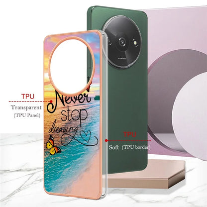 YB IMD Series-1 For Xiaomi Redmi A3 / Poco C61 4G Shockproof Case Electroplating TPU Phone Cover