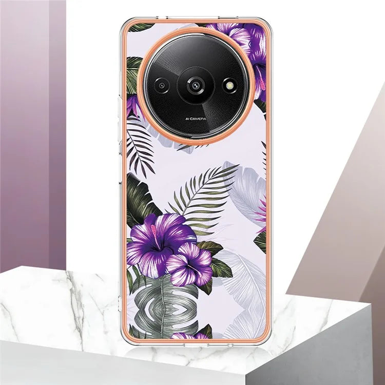 YB IMD Series-1 For Xiaomi Redmi A3 / Poco C61 4G Shockproof Case Electroplating TPU Phone Cover