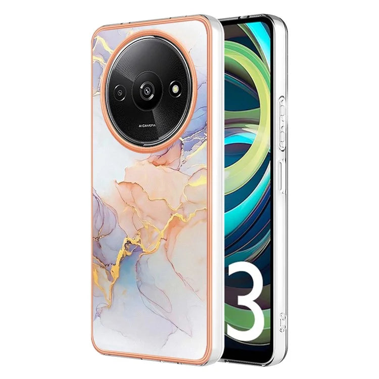 YB IMD Series-1 For Xiaomi Redmi A3 / Poco C61 4G Shockproof Case Electroplating TPU Phone Cover