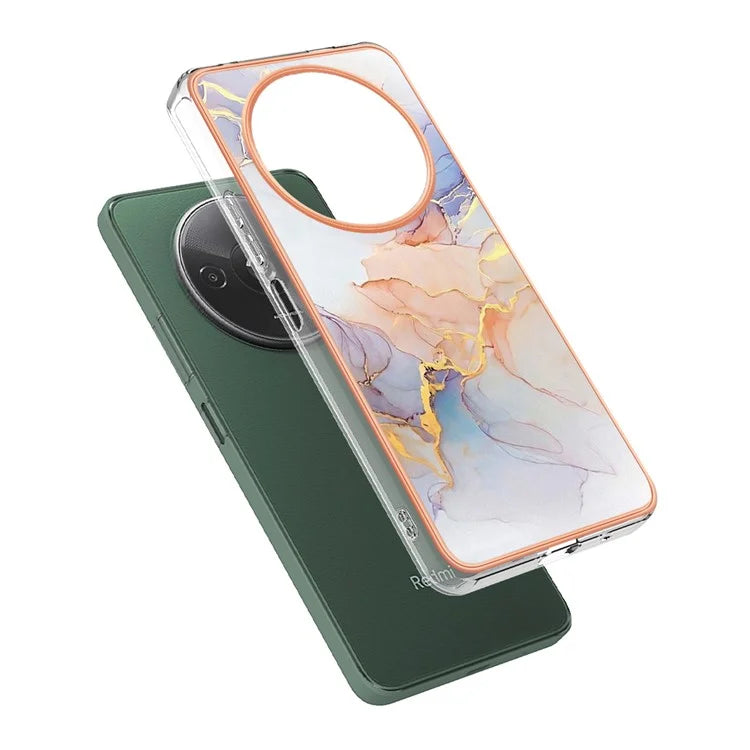 YB IMD Series-1 For Xiaomi Redmi A3 / Poco C61 4G Shockproof Case Electroplating TPU Phone Cover
