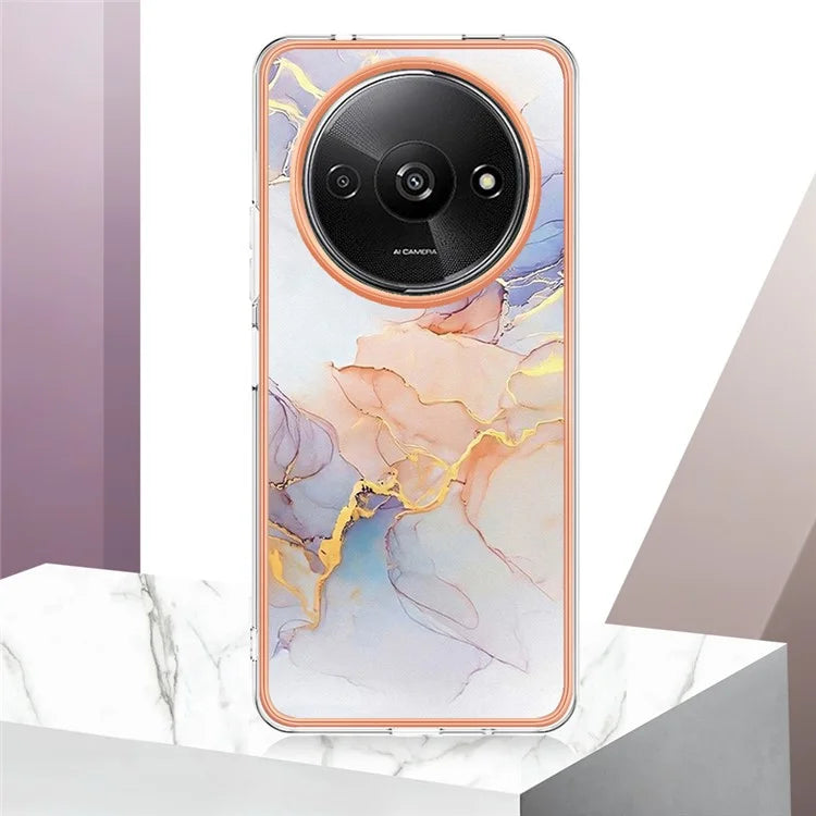 YB IMD Series-1 For Xiaomi Redmi A3 / Poco C61 4G Shockproof Case Electroplating TPU Phone Cover