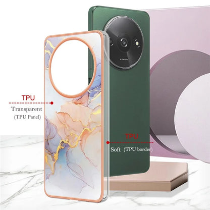 YB IMD Series-1 For Xiaomi Redmi A3 / Poco C61 4G Shockproof Case Electroplating TPU Phone Cover