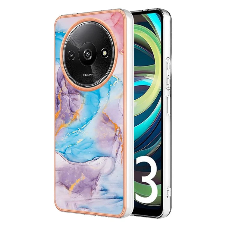 YB IMD Series-1 For Xiaomi Redmi A3 / Poco C61 4G Shockproof Case Electroplating TPU Phone Cover