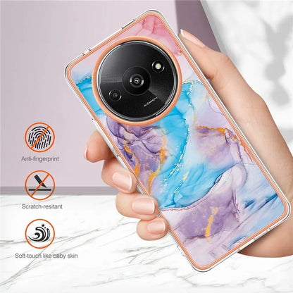YB IMD Series-1 For Xiaomi Redmi A3 / Poco C61 4G Shockproof Case Electroplating TPU Phone Cover