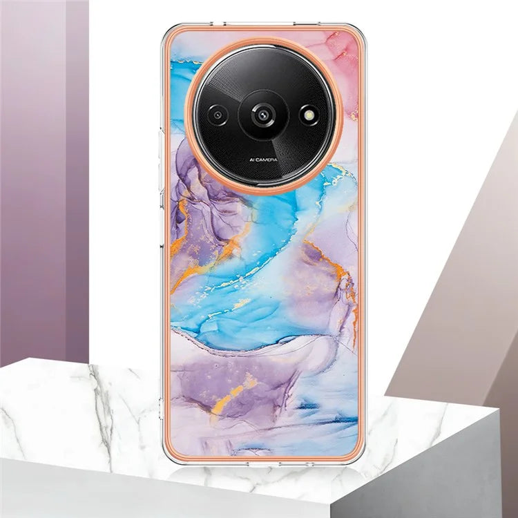 YB IMD Series-1 For Xiaomi Redmi A3 / Poco C61 4G Shockproof Case Electroplating TPU Phone Cover
