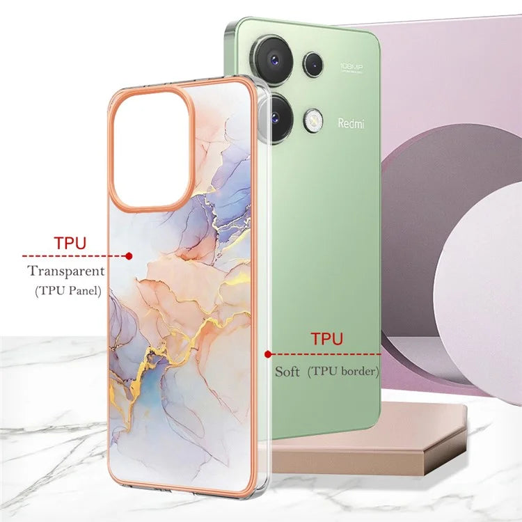 YB IMD Series-1 For Xiaomi Redmi Note 13 4G Case Electroplated Protective TPU Phone Cover