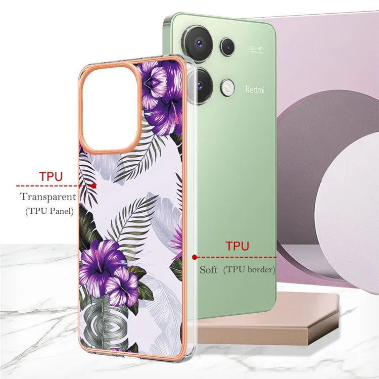 YB IMD Series-1 For Xiaomi Redmi Note 13 4G Case Electroplated Protective TPU Phone Cover