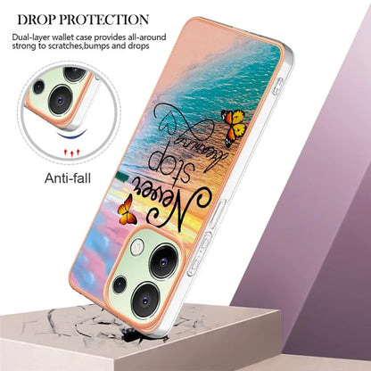 YB IMD Series-1 For Xiaomi Redmi Note 13 4G Case Electroplated Protective TPU Phone Cover