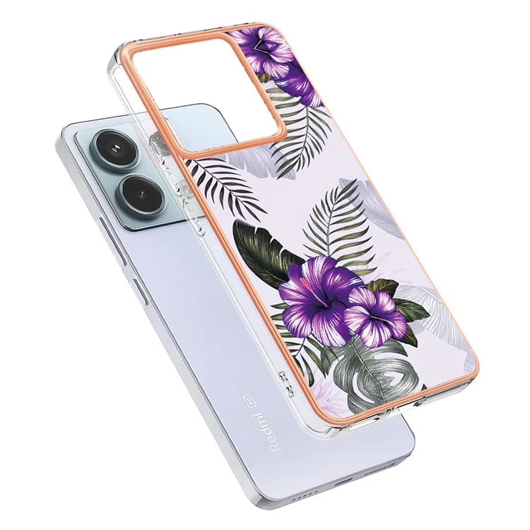 YB IMD Series-1 For Xiaomi Redmi Note 13 Pro 5G / Poco X6 5G Case TPU Electroplating Edges Protective Cover