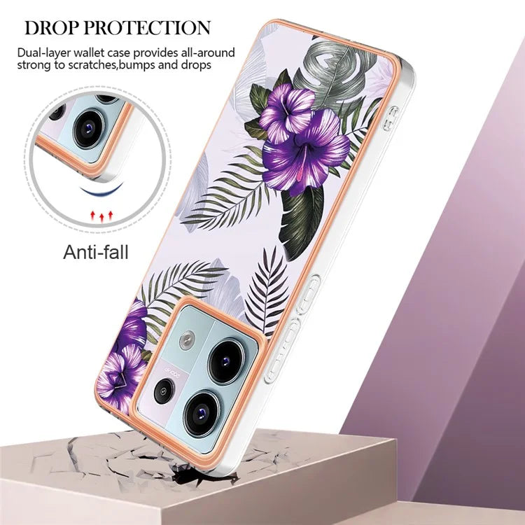 YB IMD Series-1 For Xiaomi Redmi Note 13 Pro 5G / Poco X6 5G Case TPU Electroplating Edges Protective Cover