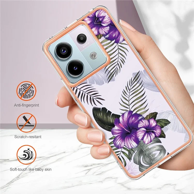 YB IMD Series-1 For Xiaomi Redmi Note 13 Pro 5G / Poco X6 5G Case TPU Electroplating Edges Protective Cover
