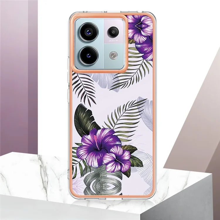 YB IMD Series-1 For Xiaomi Redmi Note 13 Pro 5G / Poco X6 5G Case TPU Electroplating Edges Protective Cover