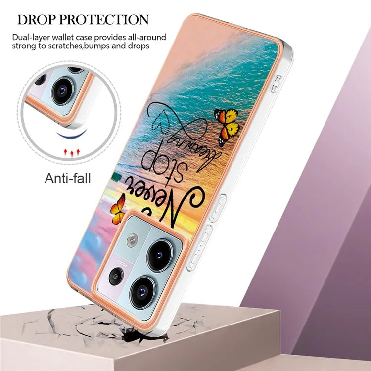 YB IMD Series-1 For Xiaomi Redmi Note 13 Pro 5G / Poco X6 5G Case TPU Electroplating Edges Protective Cover