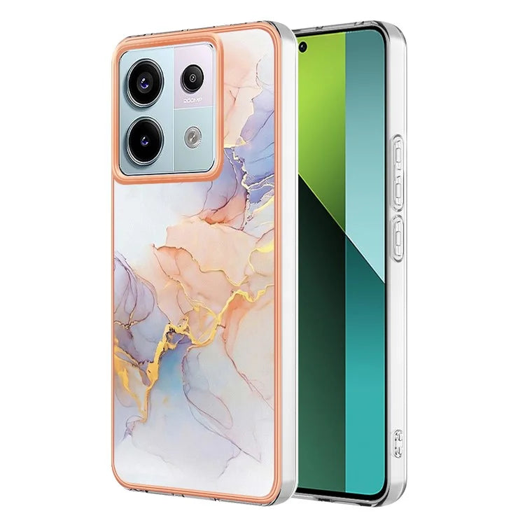 YB IMD Series-1 For Xiaomi Redmi Note 13 Pro 5G / Poco X6 5G Case TPU Electroplating Edges Protective Cover
