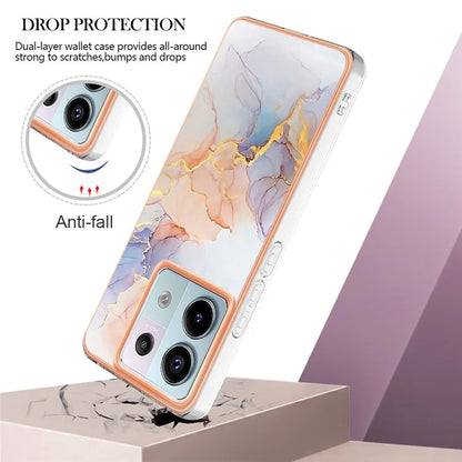 YB IMD Series-1 For Xiaomi Redmi Note 13 Pro 5G / Poco X6 5G Case TPU Electroplating Edges Protective Cover