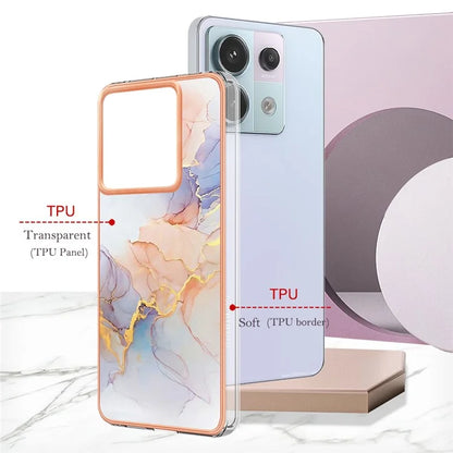 YB IMD Series-1 For Xiaomi Redmi Note 13 Pro 5G / Poco X6 5G Case TPU Electroplating Edges Protective Cover
