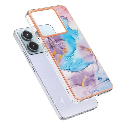 YB IMD Series-1 For Xiaomi Redmi Note 13 Pro 5G / Poco X6 5G Case TPU Electroplating Edges Protective Cover