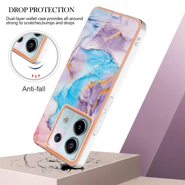 YB IMD Series-1 For Xiaomi Redmi Note 13 Pro 5G / Poco X6 5G Case TPU Electroplating Edges Protective Cover