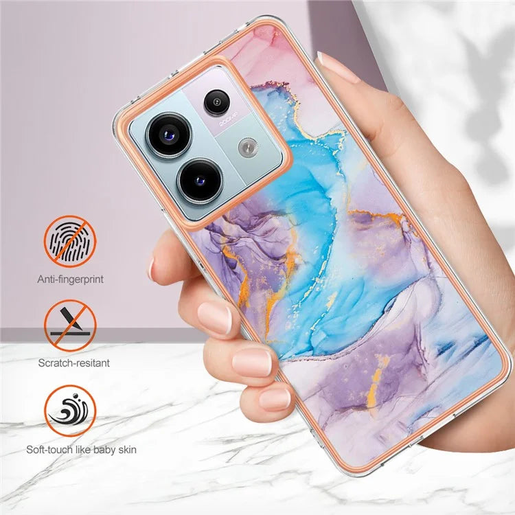 YB IMD Series-1 For Xiaomi Redmi Note 13 Pro 5G / Poco X6 5G Case TPU Electroplating Edges Protective Cover