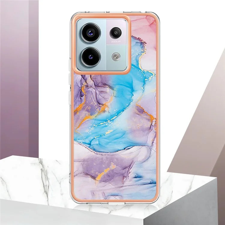 YB IMD Series-1 For Xiaomi Redmi Note 13 Pro 5G / Poco X6 5G Case TPU Electroplating Edges Protective Cover