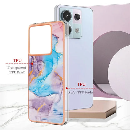 YB IMD Series-1 For Xiaomi Redmi Note 13 Pro 5G / Poco X6 5G Case TPU Electroplating Edges Protective Cover