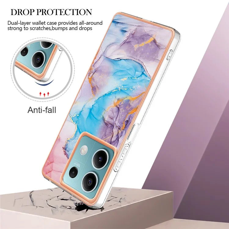 YB IMD Series-1 For Xiaomi Redmi Note 13 5G Case Electroplating Soft TPU Phone Shell
