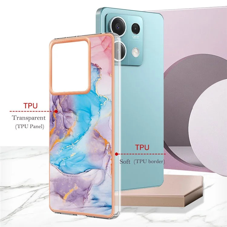 YB IMD Series-1 For Xiaomi Redmi Note 13 5G Case Electroplating Soft TPU Phone Shell