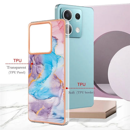 YB IMD Series-1 For Xiaomi Redmi Note 13 5G Case Electroplating Soft TPU Phone Shell