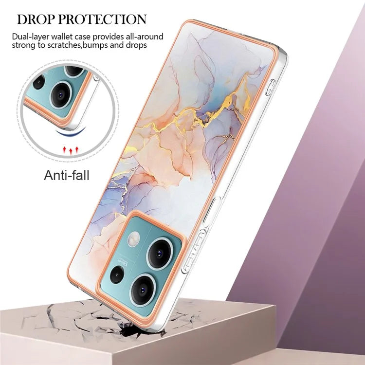 YB IMD Series-1 For Xiaomi Redmi Note 13 5G Case Electroplating Soft TPU Phone Shell