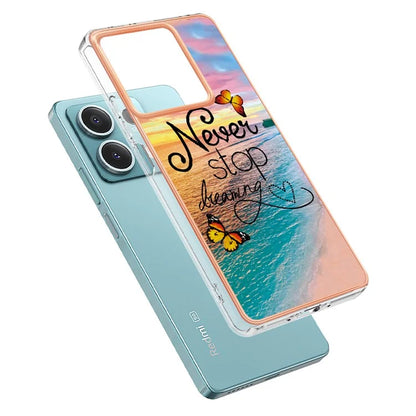 YB IMD Series-1 For Xiaomi Redmi Note 13 5G Case Electroplating Soft TPU Phone Shell