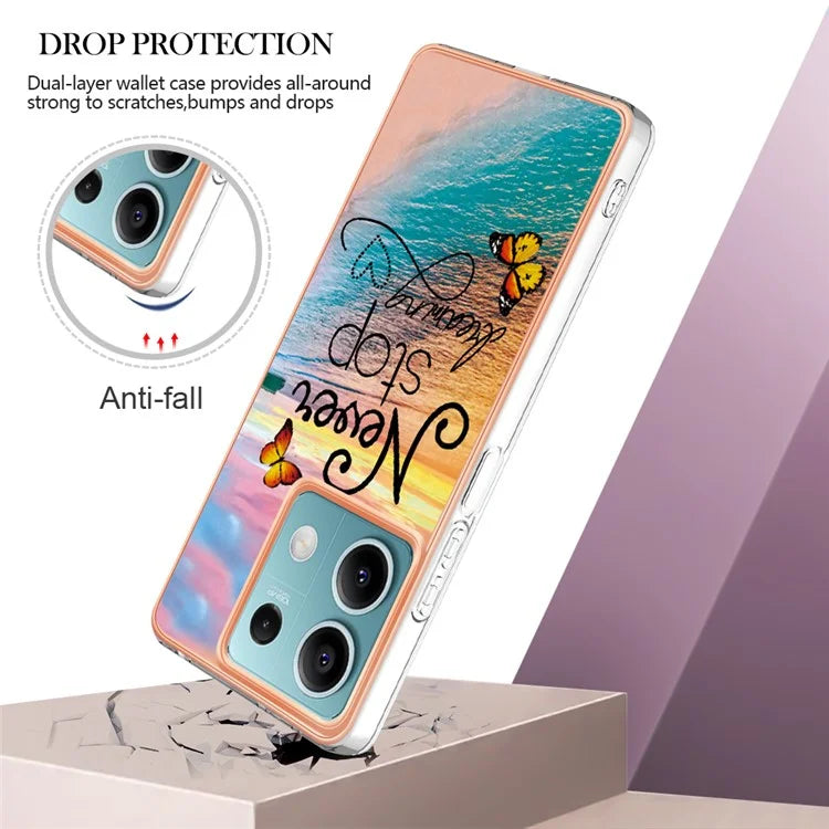 YB IMD Series-1 For Xiaomi Redmi Note 13 5G Case Electroplating Soft TPU Phone Shell