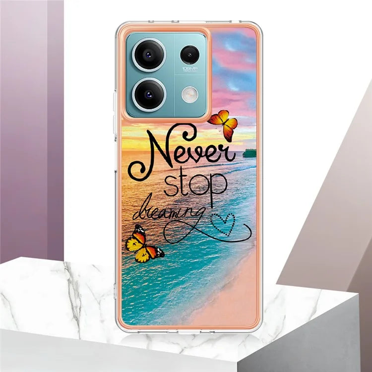 YB IMD Series-1 For Xiaomi Redmi Note 13 5G Case Electroplating Soft TPU Phone Shell