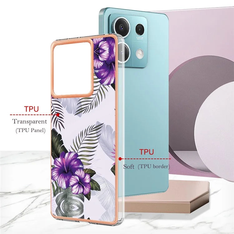 YB IMD Series-1 For Xiaomi Redmi Note 13 5G Case Electroplating Soft TPU Phone Shell