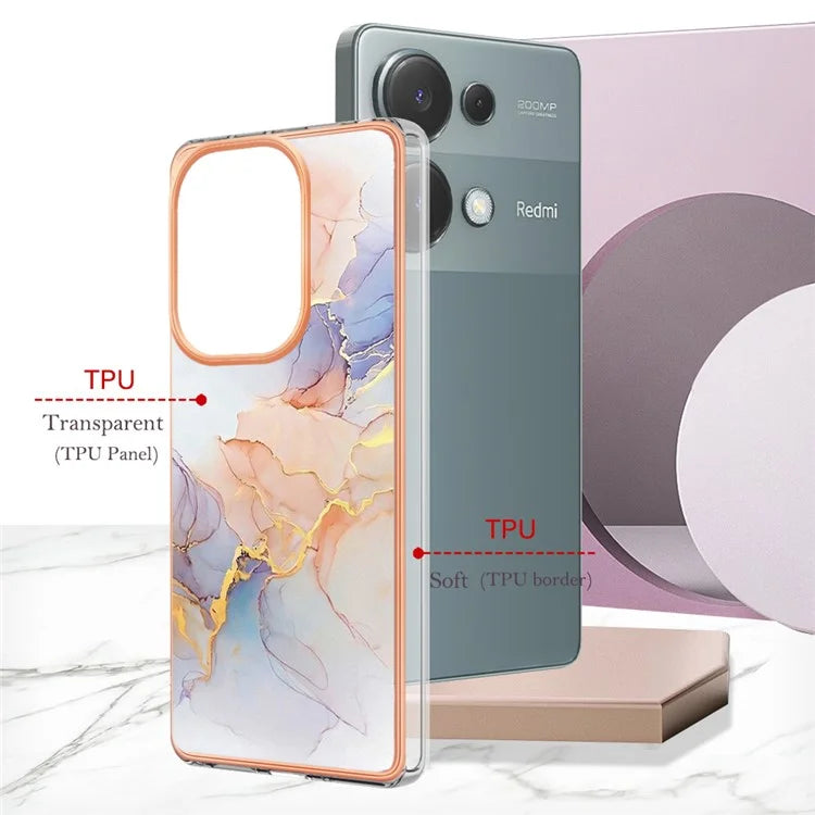 YB IMD Series-1 For Xiaomi Redmi Note 13 Pro 4G / Poco M6 Pro 4G Case Electroplating TPU Phone Cover