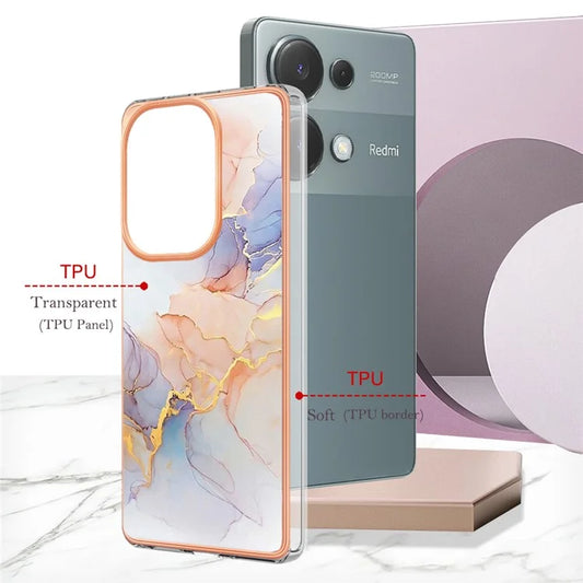 YB IMD Series-1 For Xiaomi Redmi Note 13 Pro 4G / Poco M6 Pro 4G Case Electroplating TPU Phone Cover