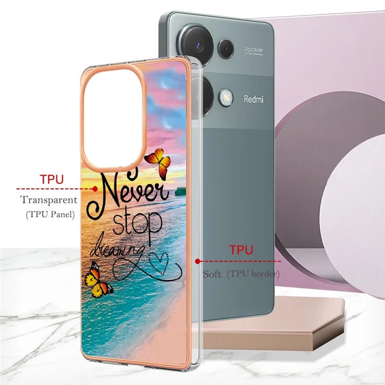 YB IMD Series-1 For Xiaomi Redmi Note 13 Pro 4G / Poco M6 Pro 4G Case Electroplating TPU Phone Cover