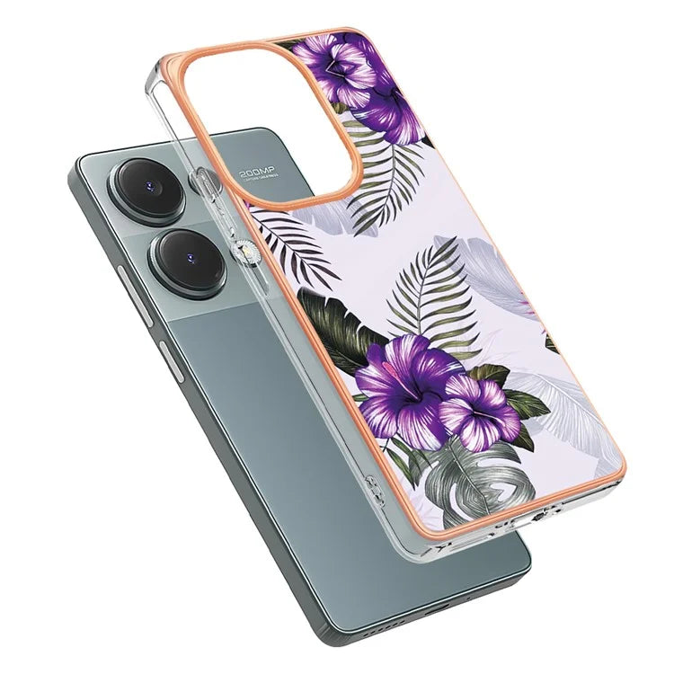 YB IMD Series-1 For Xiaomi Redmi Note 13 Pro 4G / Poco M6 Pro 4G Case Electroplating TPU Phone Cover