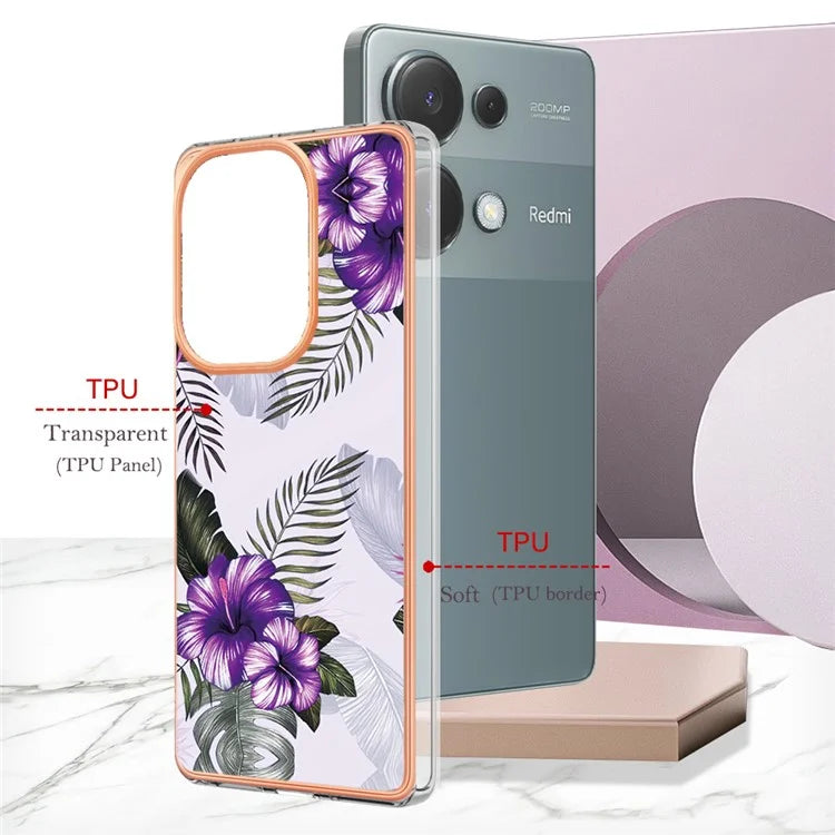 YB IMD Series-1 For Xiaomi Redmi Note 13 Pro 4G / Poco M6 Pro 4G Case Electroplating TPU Phone Cover