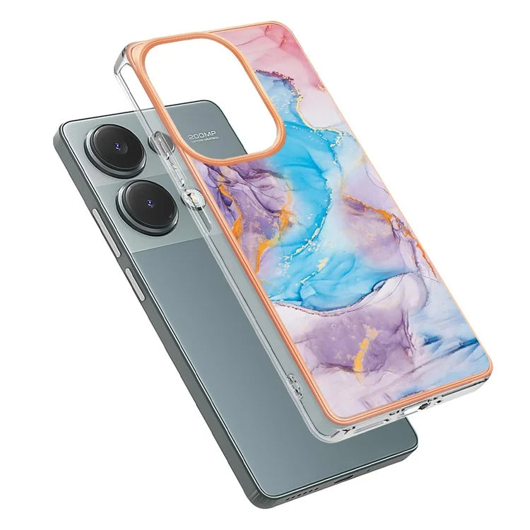 YB IMD Series-1 For Xiaomi Redmi Note 13 Pro 4G / Poco M6 Pro 4G Case Electroplating TPU Phone Cover