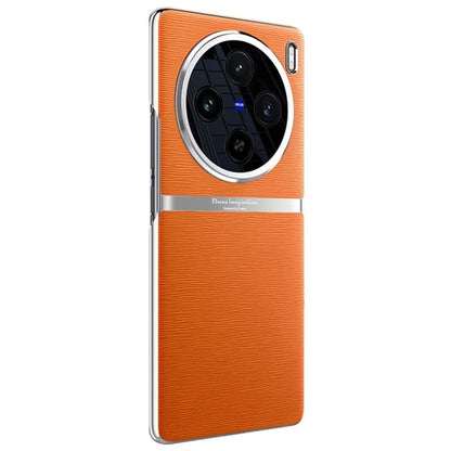 For vivo X100 5G Shockproof Case Acrylic + PC + PU Leather Phone Cover