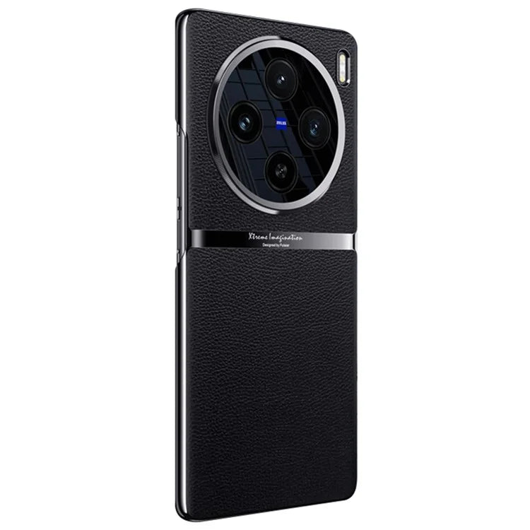 For vivo X100 5G Shockproof Case Acrylic + PC + PU Leather Phone Cover