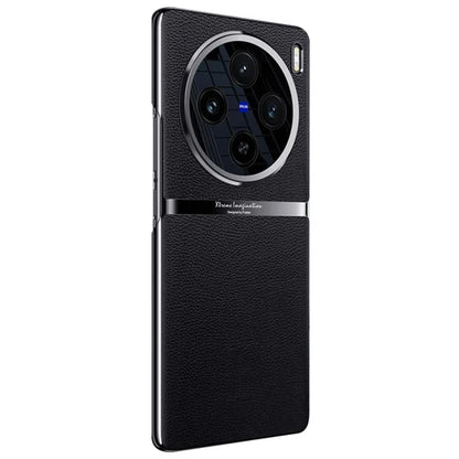 For vivo X100 5G Shockproof Case Acrylic + PC + PU Leather Phone Cover