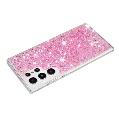 For Samsung Galaxy S23 Ultra Phone Case Anti-scratch Epoxy Glittery TPU Back Cover