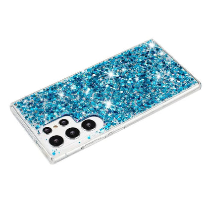 For Samsung Galaxy S23 Ultra Phone Case Anti-scratch Epoxy Glittery TPU Back Cover