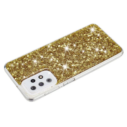 For Samsung Galaxy A23 4G / A23 5G (Global Version) Slim-Fit Glittery Powder Decor Phone Cover Epoxy TPU Phone Case