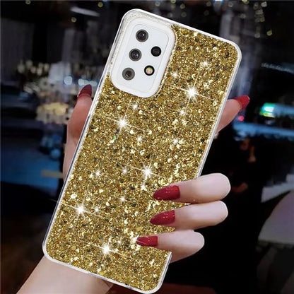 For Samsung Galaxy A23 4G / A23 5G (Global Version) Slim-Fit Glittery Powder Decor Phone Cover Epoxy TPU Phone Case