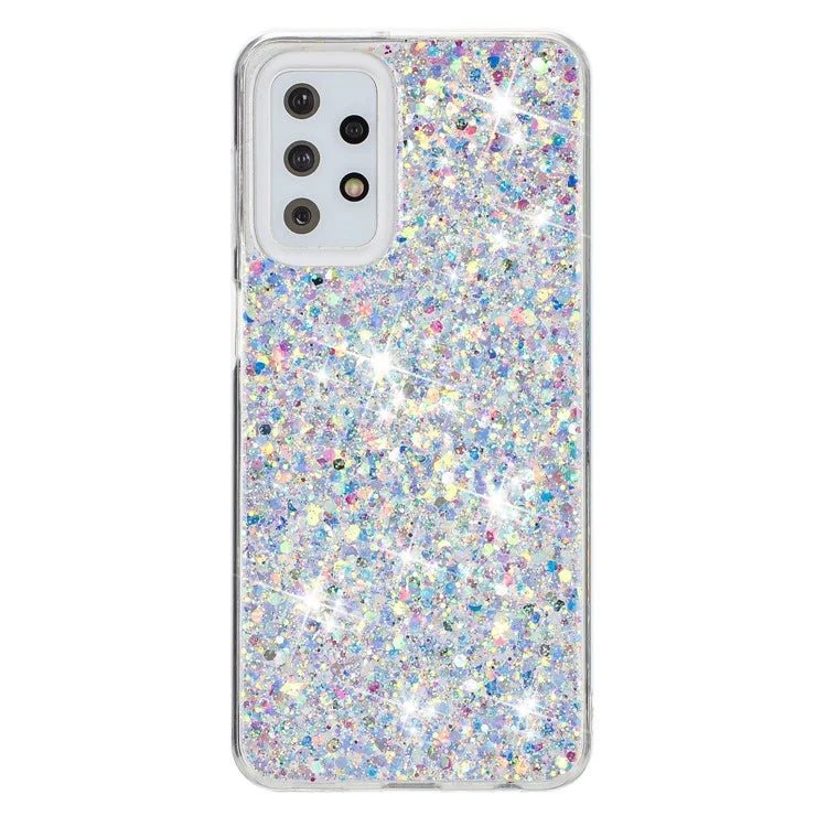 For Samsung Galaxy A23 4G / A23 5G (Global Version) Slim-Fit Glittery Powder Decor Phone Cover Epoxy TPU Phone Case