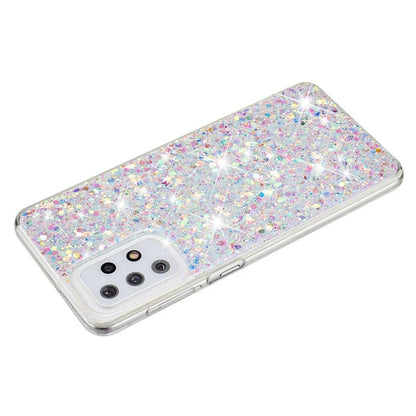 For Samsung Galaxy A23 4G / A23 5G (Global Version) Slim-Fit Glittery Powder Decor Phone Cover Epoxy TPU Phone Case
