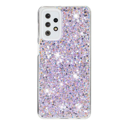 For Samsung Galaxy A23 4G / A23 5G (Global Version) Slim-Fit Glittery Powder Decor Phone Cover Epoxy TPU Phone Case